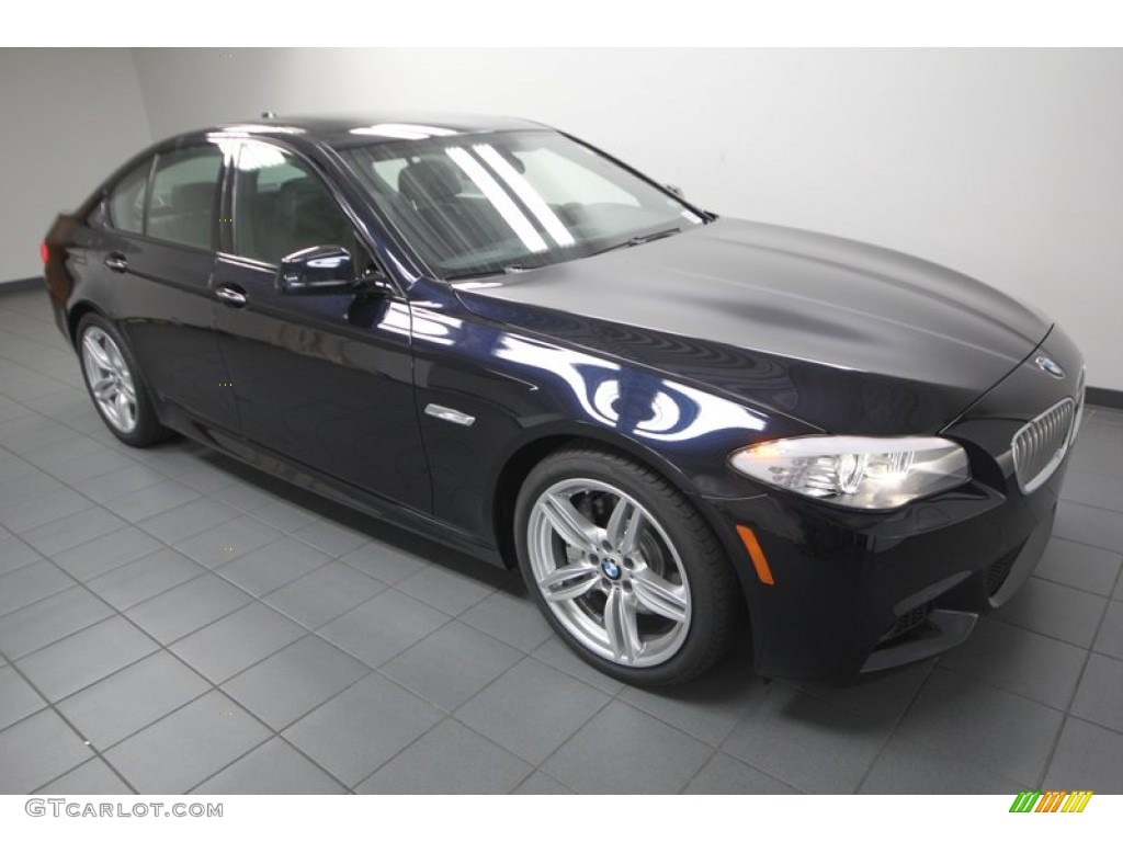 2013 5 Series 550i Sedan - Carbon Black Metallic / Black photo #6