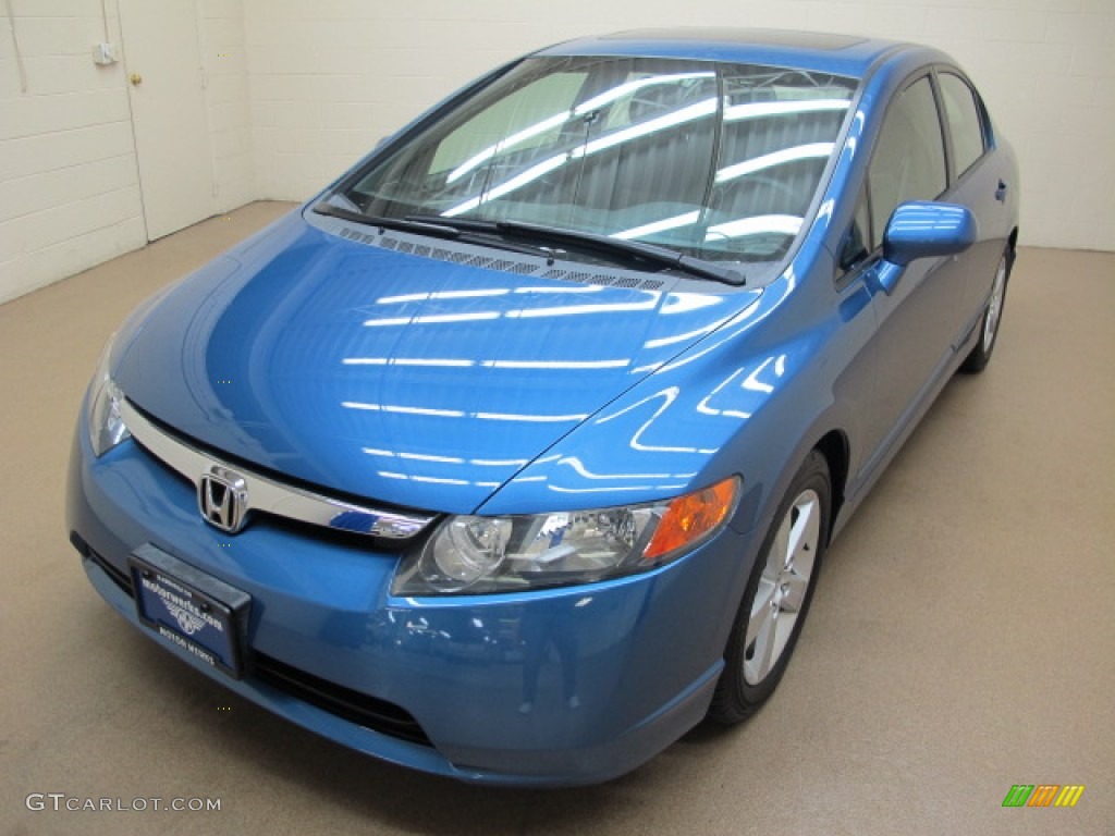 Atomic Blue Metallic 2006 Honda Civic EX Sedan Exterior Photo #77766215