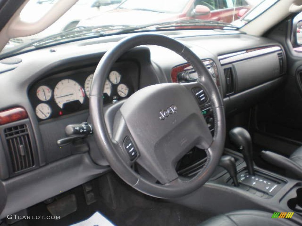 2002 Jeep Grand Cherokee Limited 4x4 Dark Slate Gray Dashboard Photo #77766236