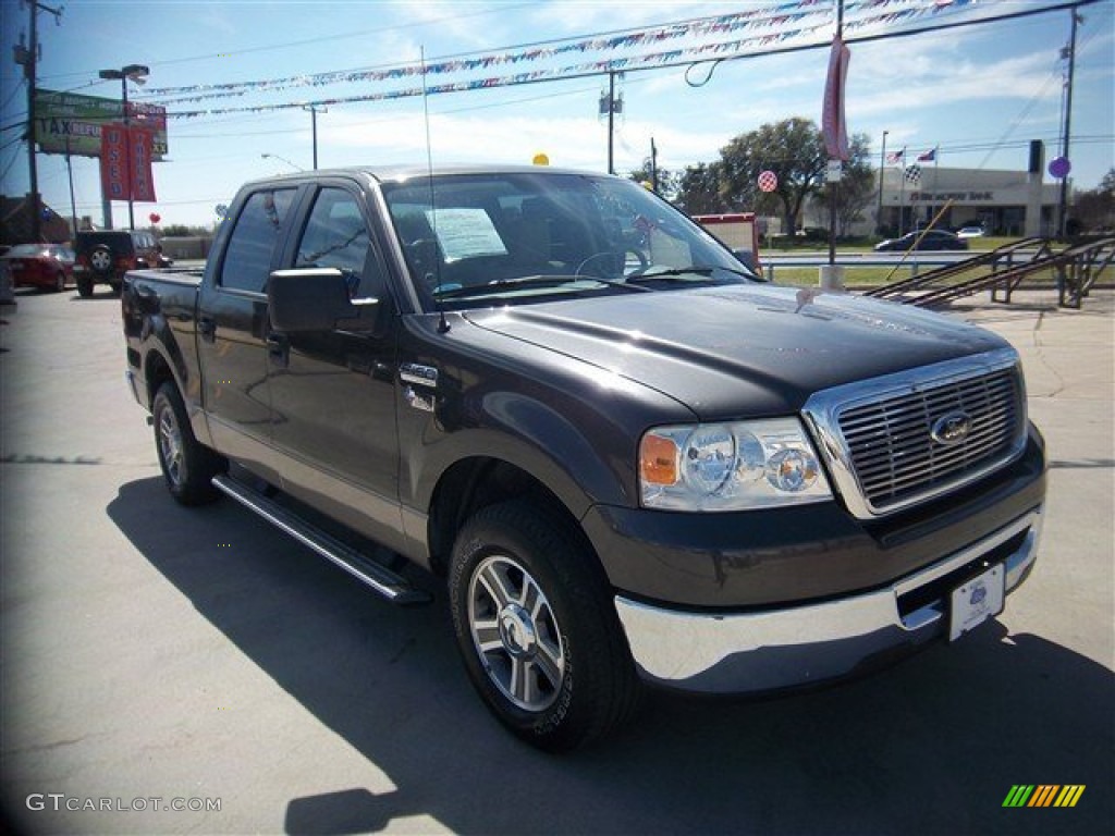 2006 F150 XLT SuperCrew - Dark Stone Metallic / Tan photo #3