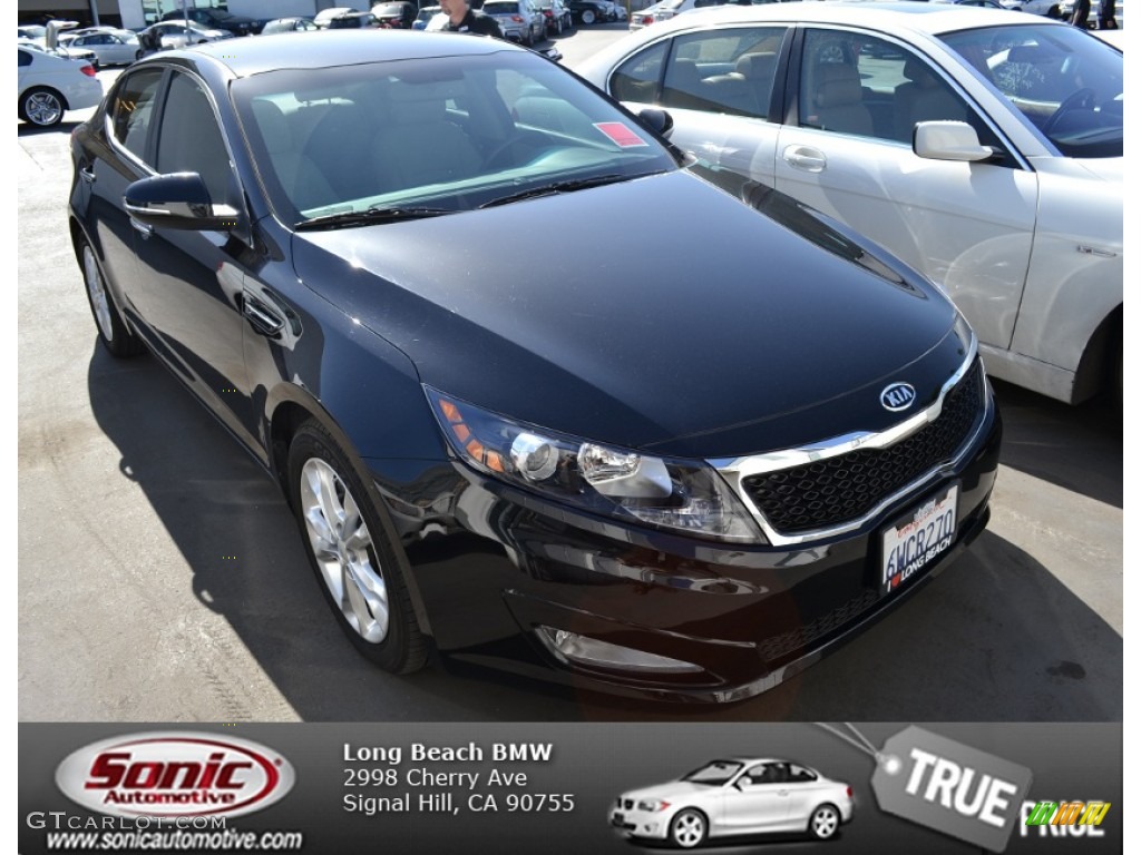 2012 Optima EX - Ebony Black / Gray photo #1