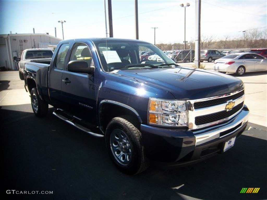 2011 Silverado 1500 LS Extended Cab - Imperial Blue Metallic / Dark Titanium photo #3