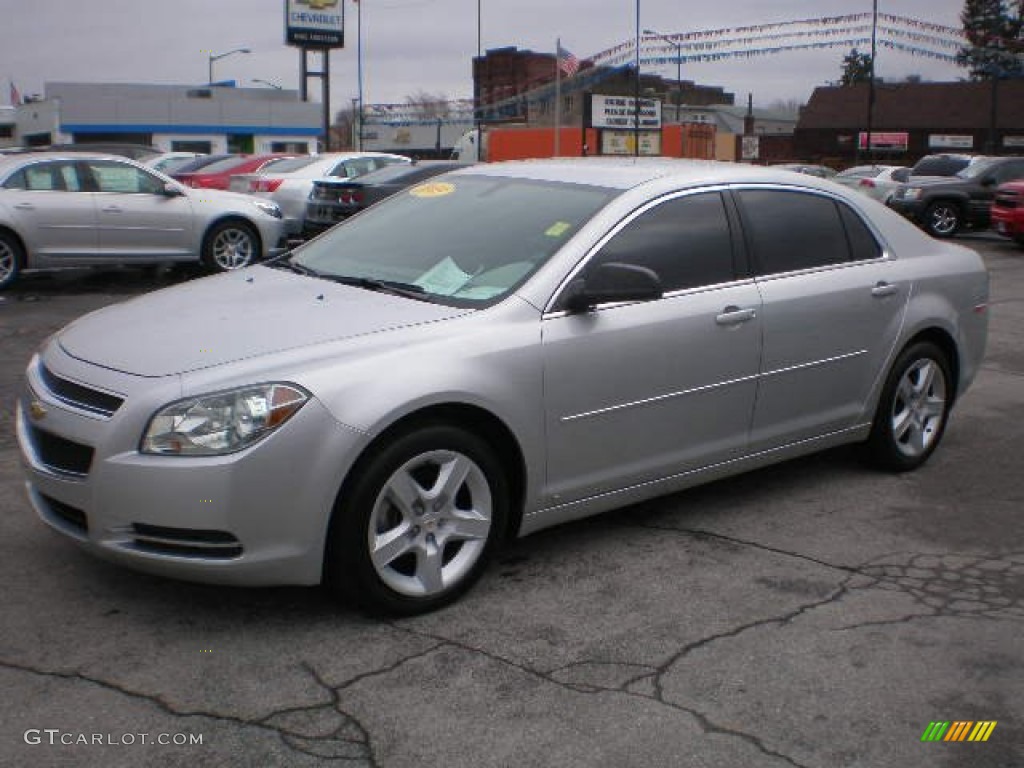 Silver Ice Metallic 2009 Chevrolet Malibu LS Sedan Exterior Photo #77767184