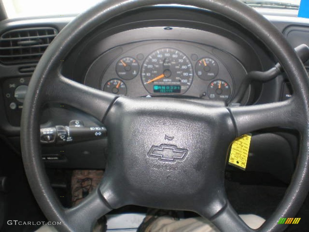 2000 Chevrolet S10 LS Regular Cab Graphite Steering Wheel Photo #77767598