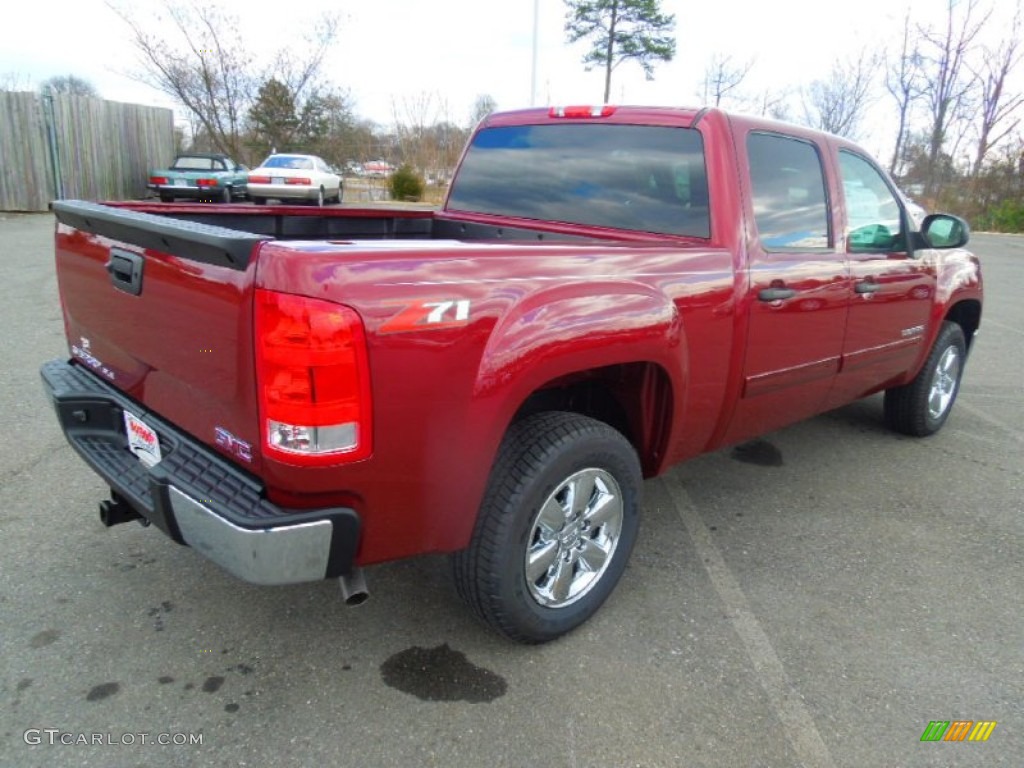 2013 Sierra 1500 SLE Crew Cab - Sonoma Red Metallic / Ebony photo #4