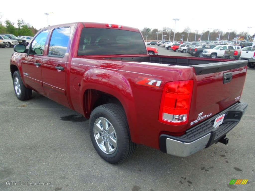 2013 Sierra 1500 SLE Crew Cab - Sonoma Red Metallic / Ebony photo #5