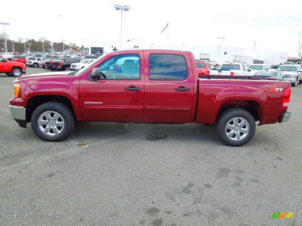 2013 Sierra 1500 SLE Crew Cab - Sonoma Red Metallic / Ebony photo #6