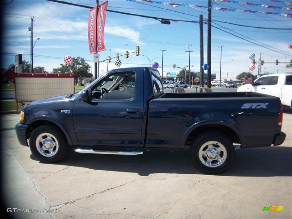 2003 F150 STX Regular Cab - True Blue Metallic / Medium Graphite Grey photo #10