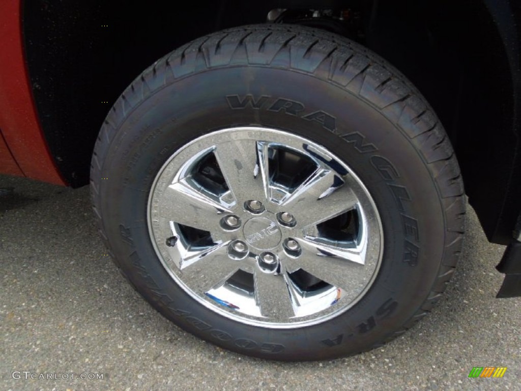 2013 Sierra 1500 SLE Crew Cab - Sonoma Red Metallic / Ebony photo #20