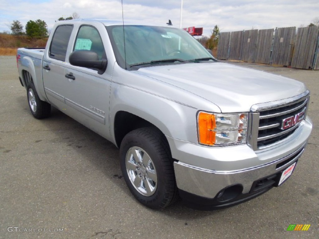Quicksilver Metallic 2013 GMC Sierra 1500 SLE Crew Cab Exterior Photo #77768275