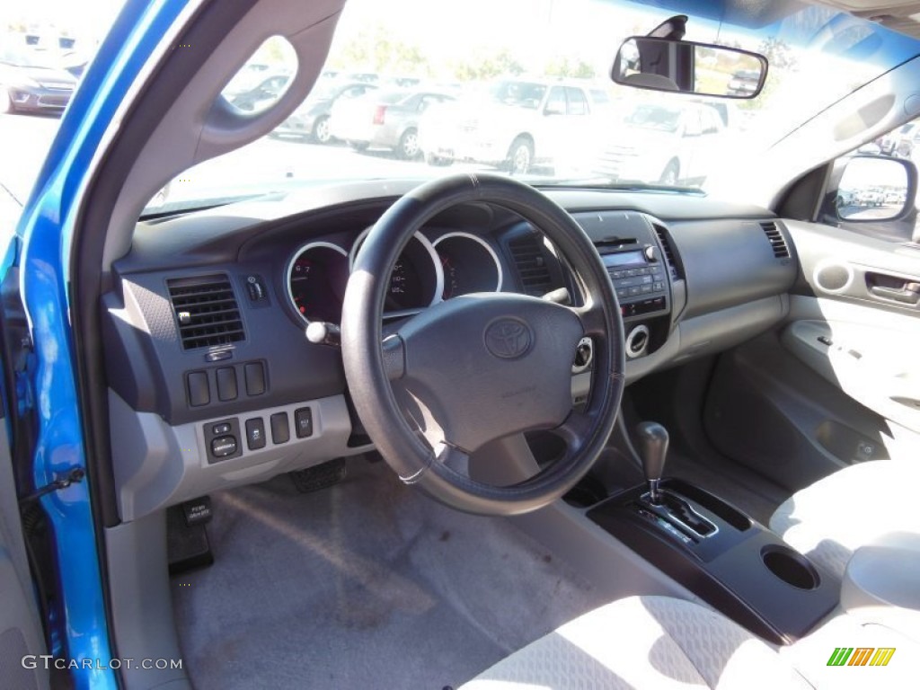 Graphite Gray Interior 2009 Toyota Tacoma V6 PreRunner Double Cab Photo #77768276