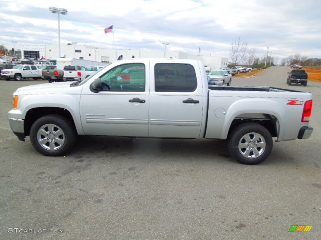 2013 Sierra 1500 SLE Crew Cab - Quicksilver Metallic / Ebony photo #6