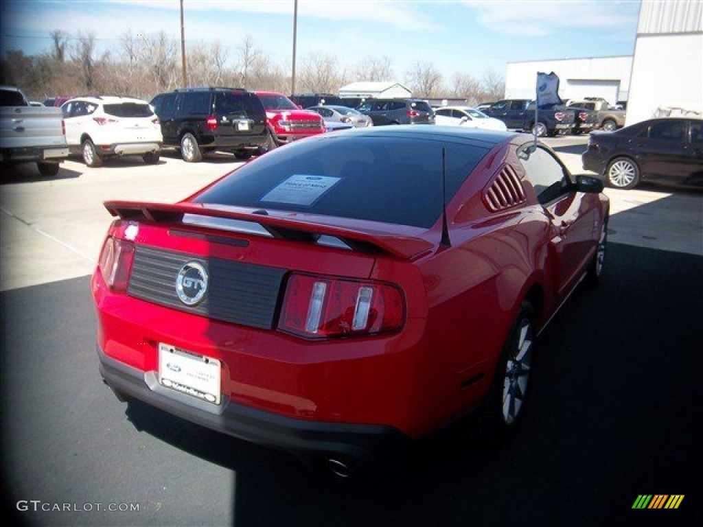 2011 Mustang GT Premium Coupe - Race Red / Brick Red/Cashmere photo #7