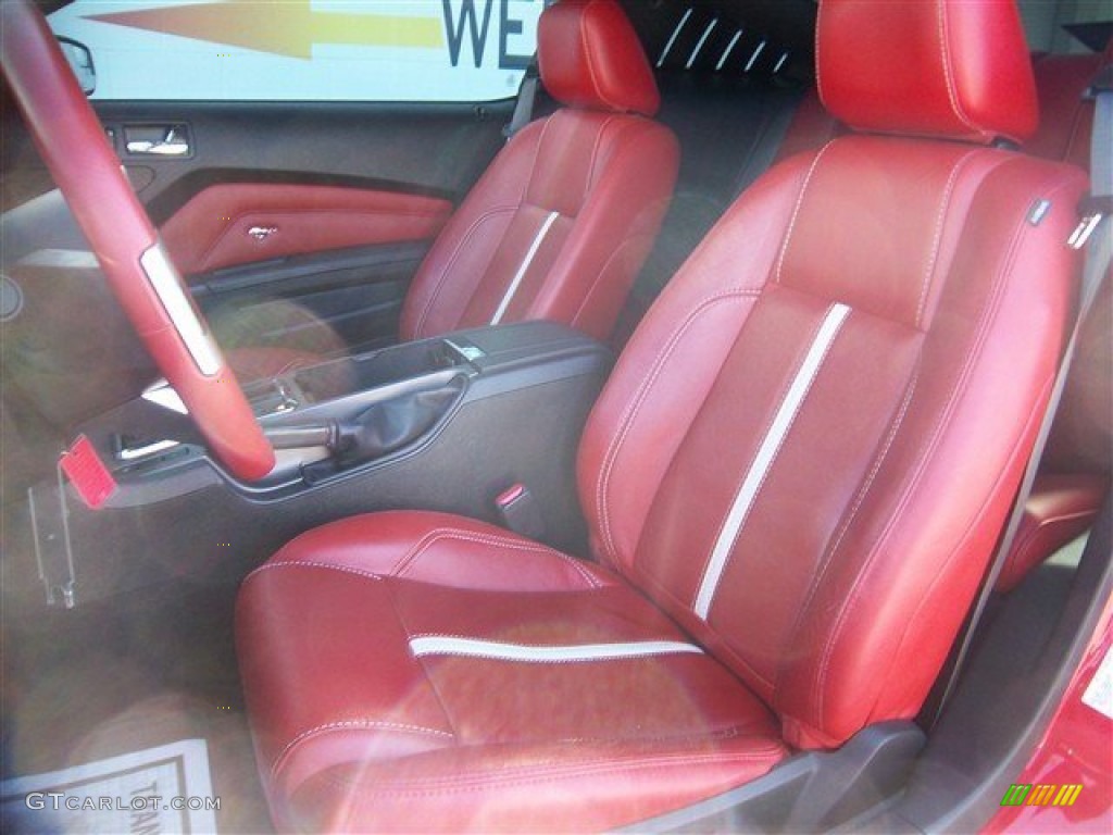 2011 Mustang GT Premium Coupe - Race Red / Brick Red/Cashmere photo #13