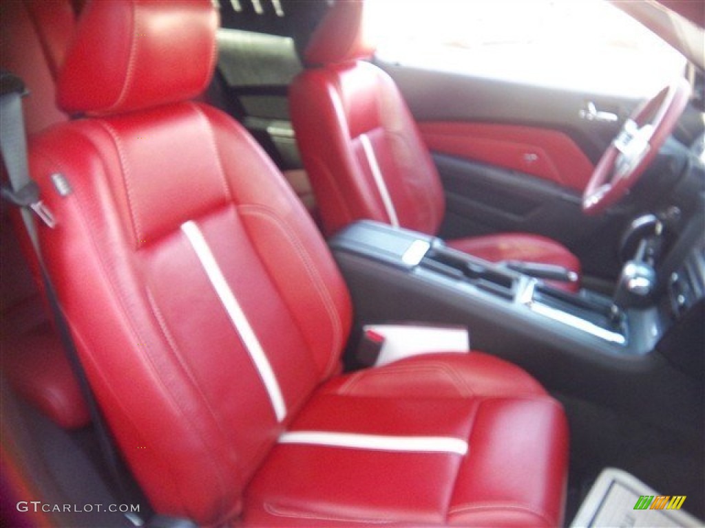 2011 Mustang GT Premium Coupe - Race Red / Brick Red/Cashmere photo #17