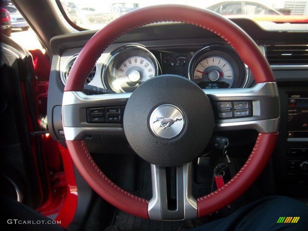 2011 Mustang GT Premium Coupe - Race Red / Brick Red/Cashmere photo #18