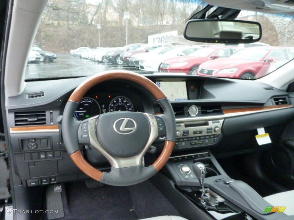 2013 Lexus ES 300h Hybrid Light Gray Dashboard Photo #77768693