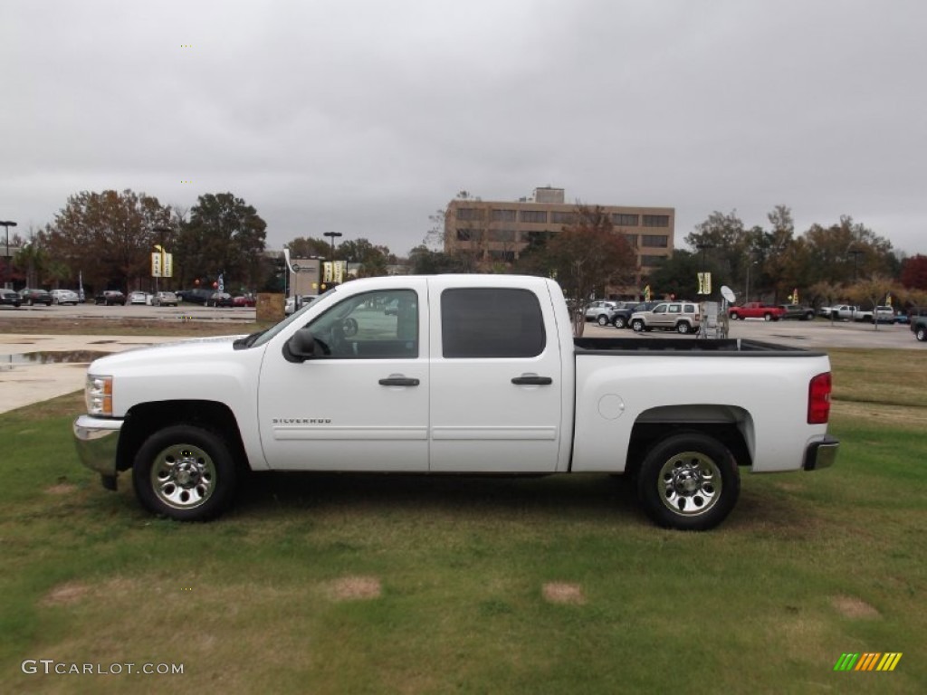 Summit White 2012 Chevrolet Silverado 1500 LT Crew Cab Exterior Photo #77768914