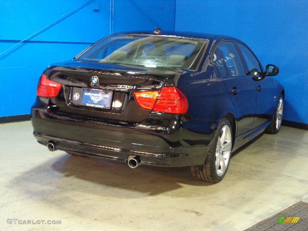 2011 3 Series 335i xDrive Sedan - Jet Black / Black Dakota Leather photo #7