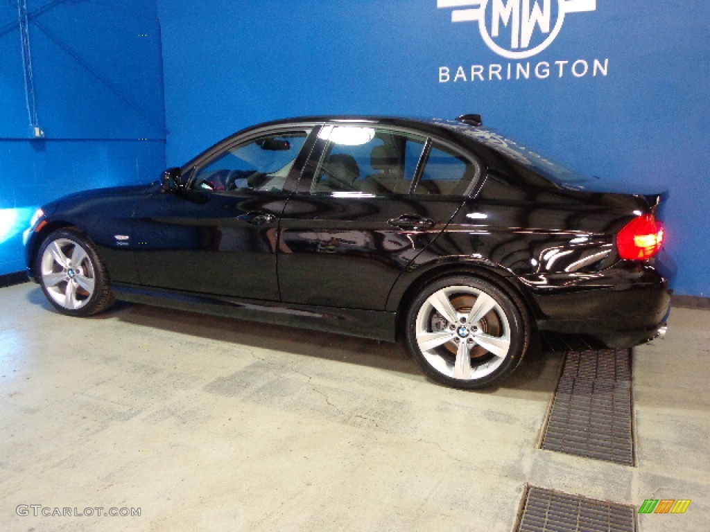 2011 3 Series 335i xDrive Sedan - Jet Black / Black Dakota Leather photo #8