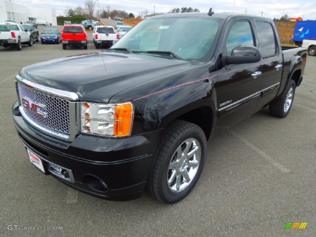 2013 Sierra 1500 Denali Crew Cab AWD - Onyx Black / Ebony photo #1