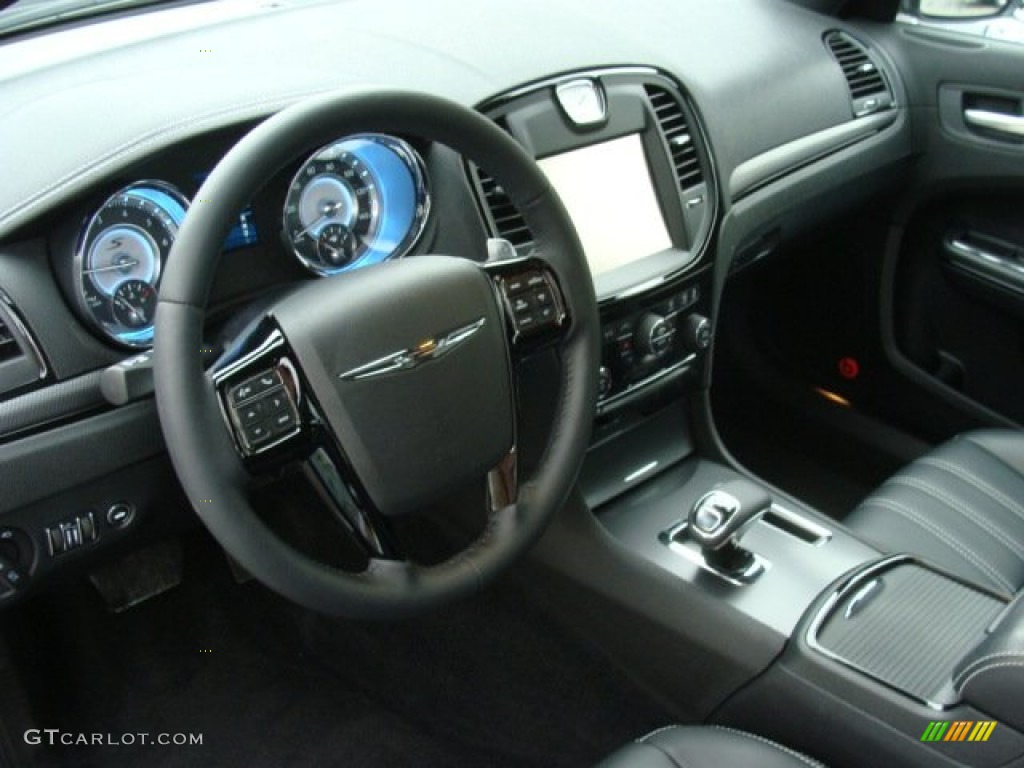 Black Interior 2012 Chrysler 300 S V6 AWD Photo #77770421