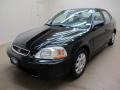 Flamenco Black Pearl - Civic LX Sedan Photo No. 3