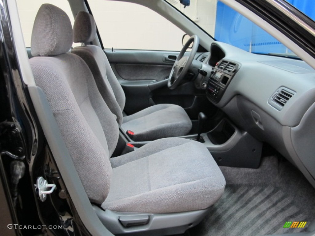 1998 Civic LX Sedan - Flamenco Black Pearl / Gray photo #20