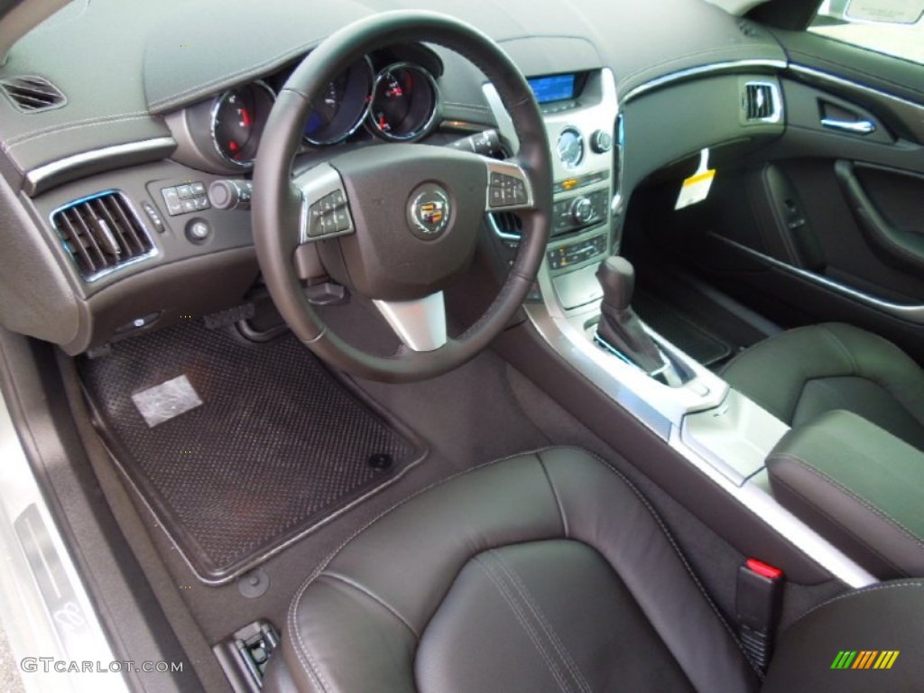 Ebony Interior 2013 Cadillac CTS 3.0 Sedan Photo #77771273