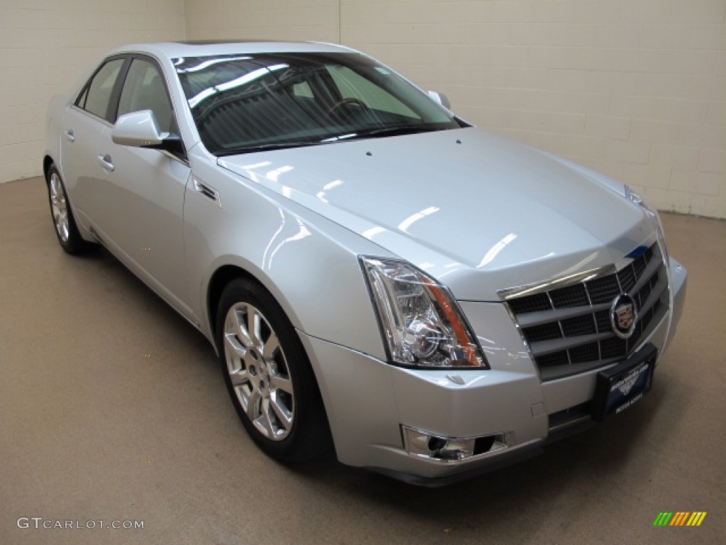 2009 CTS 4 AWD Sedan - Radiant Silver / Ebony photo #1