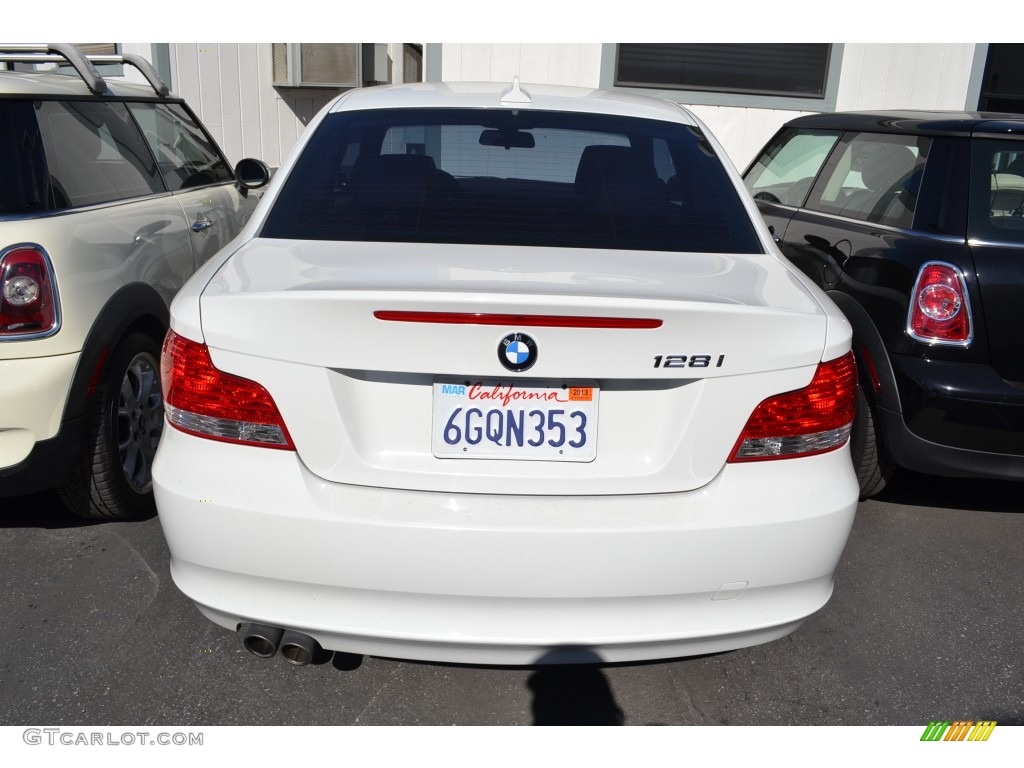 2009 1 Series 128i Coupe - Alpine White / Black photo #5