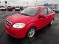 Victory Red 2009 Chevrolet Aveo LT Sedan Exterior