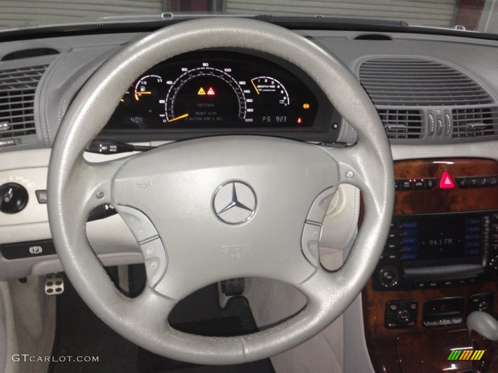 2004 Mercedes-Benz CL 55 AMG Ash Steering Wheel Photo #77772357