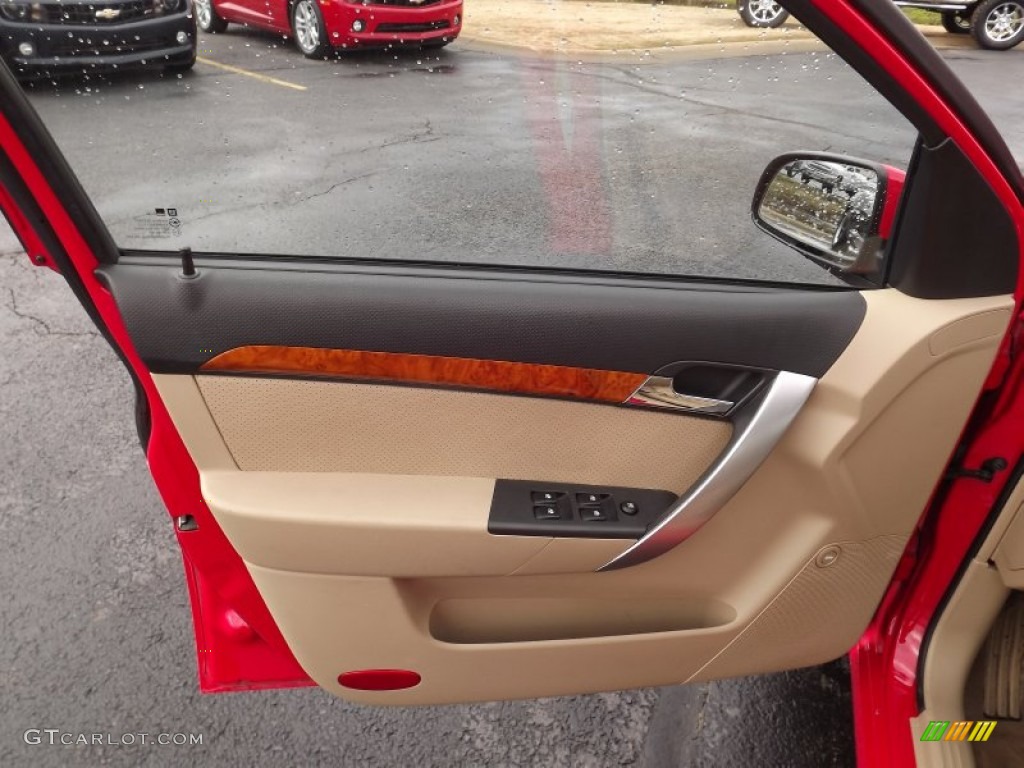 2009 Chevrolet Aveo LT Sedan Neutral Door Panel Photo #77772368