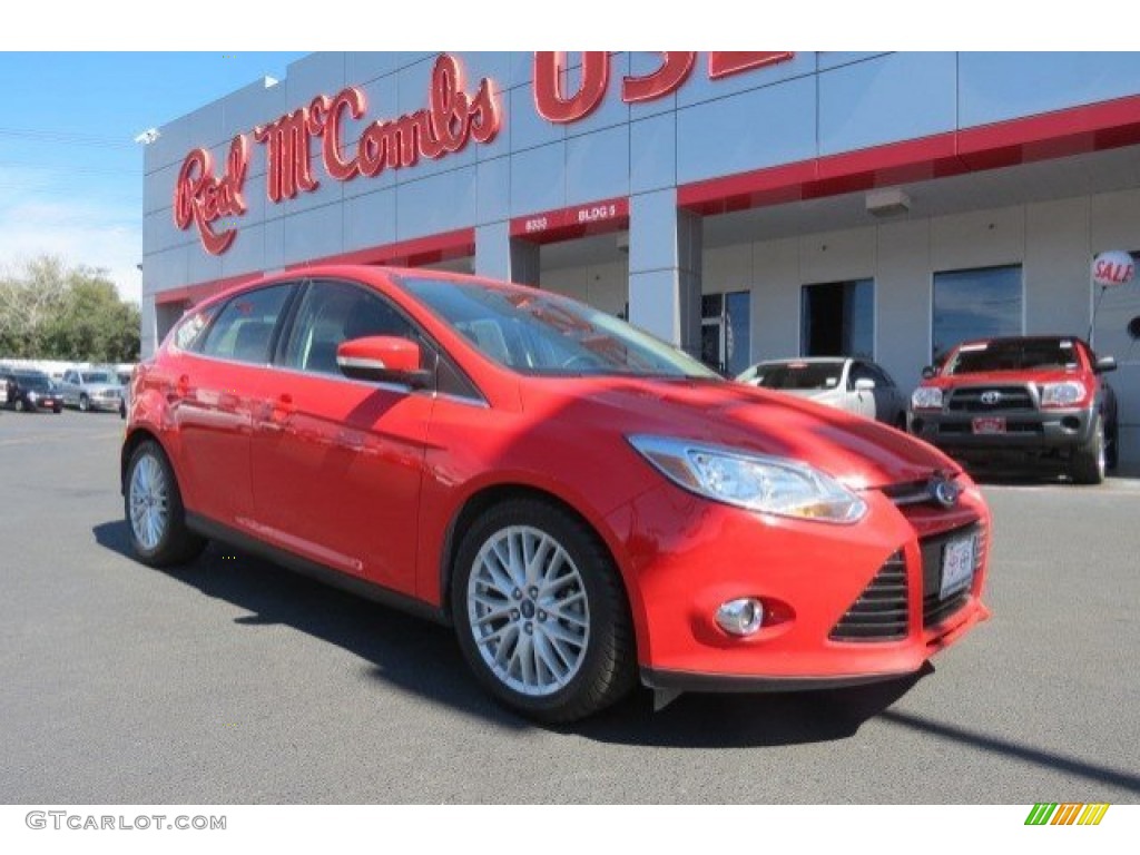 2012 Focus SEL 5-Door - Race Red / Charcoal Black Leather photo #1