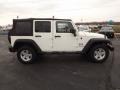 Stone White 2008 Jeep Wrangler Unlimited X 4x4 Exterior