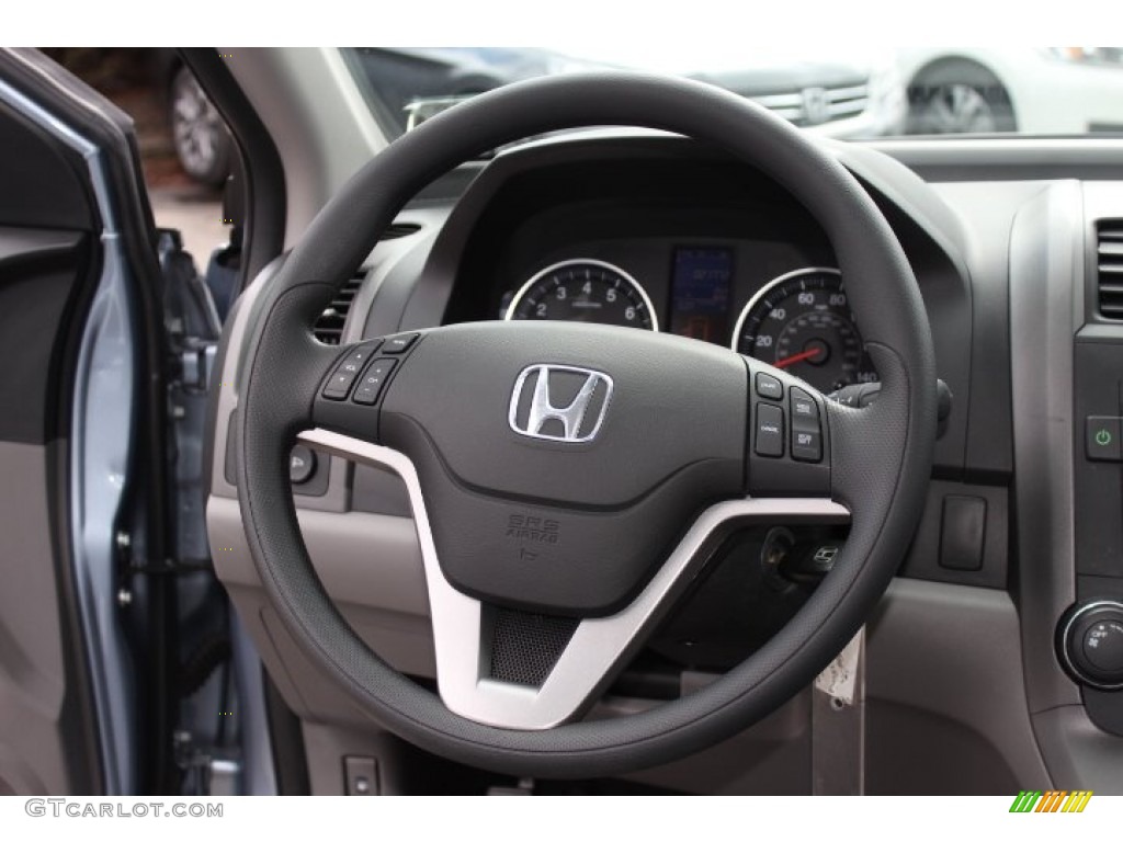 2010 Honda CR-V EX AWD Gray Steering Wheel Photo #77772713