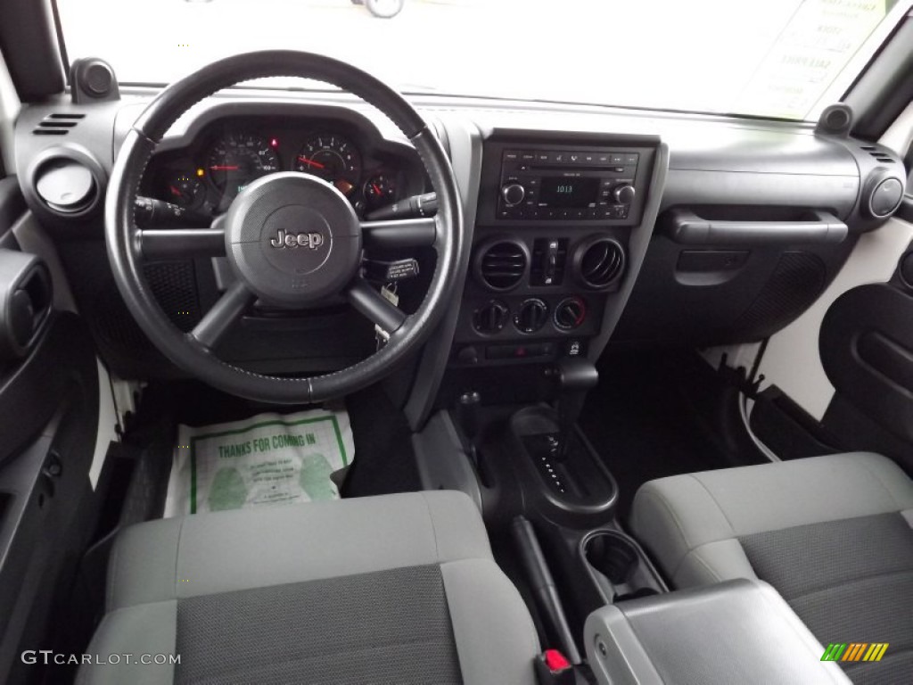 2008 Jeep Wrangler Unlimited X 4x4 Dark Slate Gray/Med Slate Gray Dashboard Photo #77772763