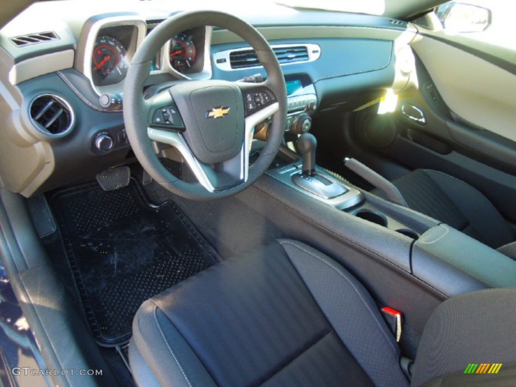 Black Interior 2013 Chevrolet Camaro LS Coupe Photo #77773458