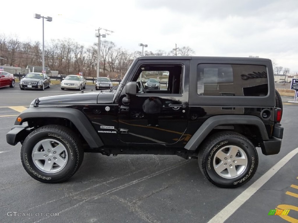 Black 2011 Jeep Wrangler Sport S 4x4 Exterior Photo #77773499