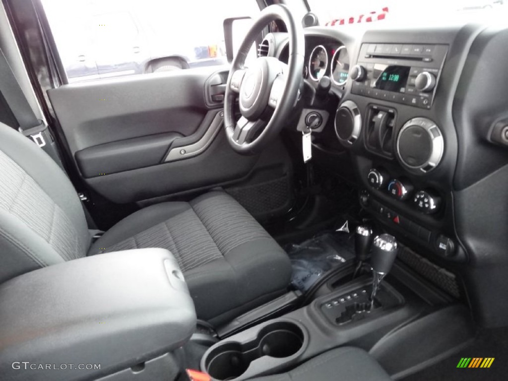 Black Interior 2011 Jeep Wrangler Sport S 4x4 Photo #77773624