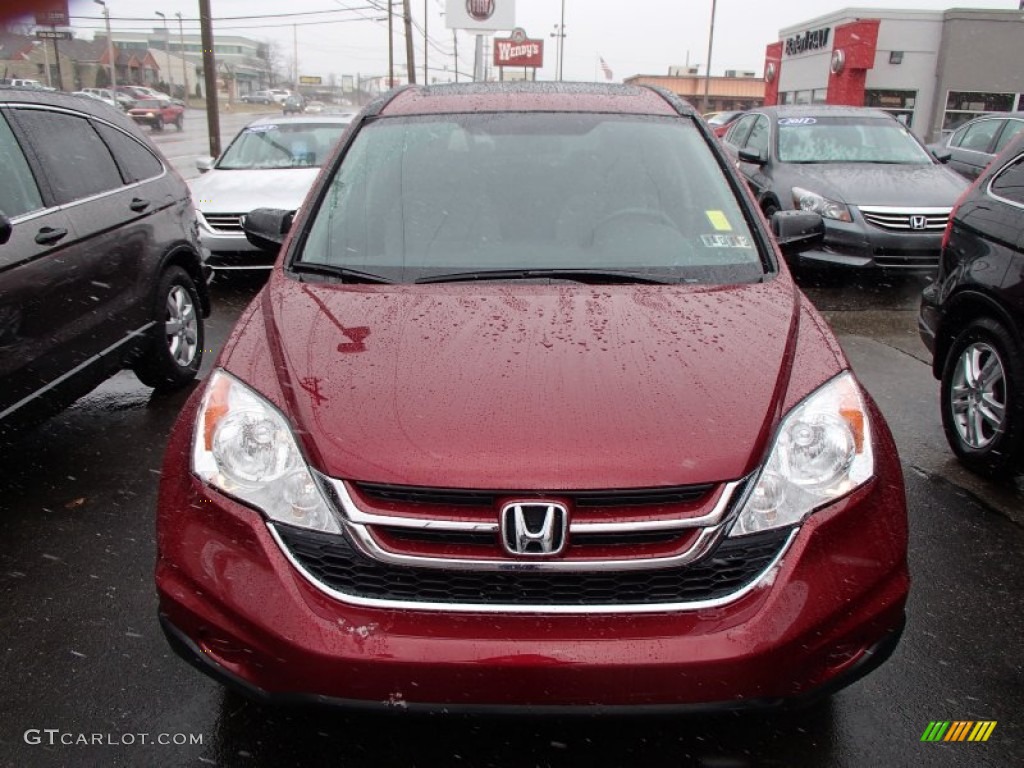 2010 CR-V EX AWD - Tango Red Pearl / Gray photo #2