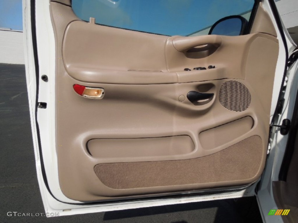 1997 Ford F150 XLT Extended Cab 4x4 Medium Prairie Tan Door Panel Photo #77774804