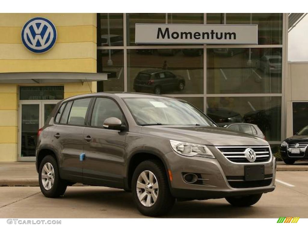 2009 Tiguan S - Alpine Grey Metallic / Charcoal photo #1