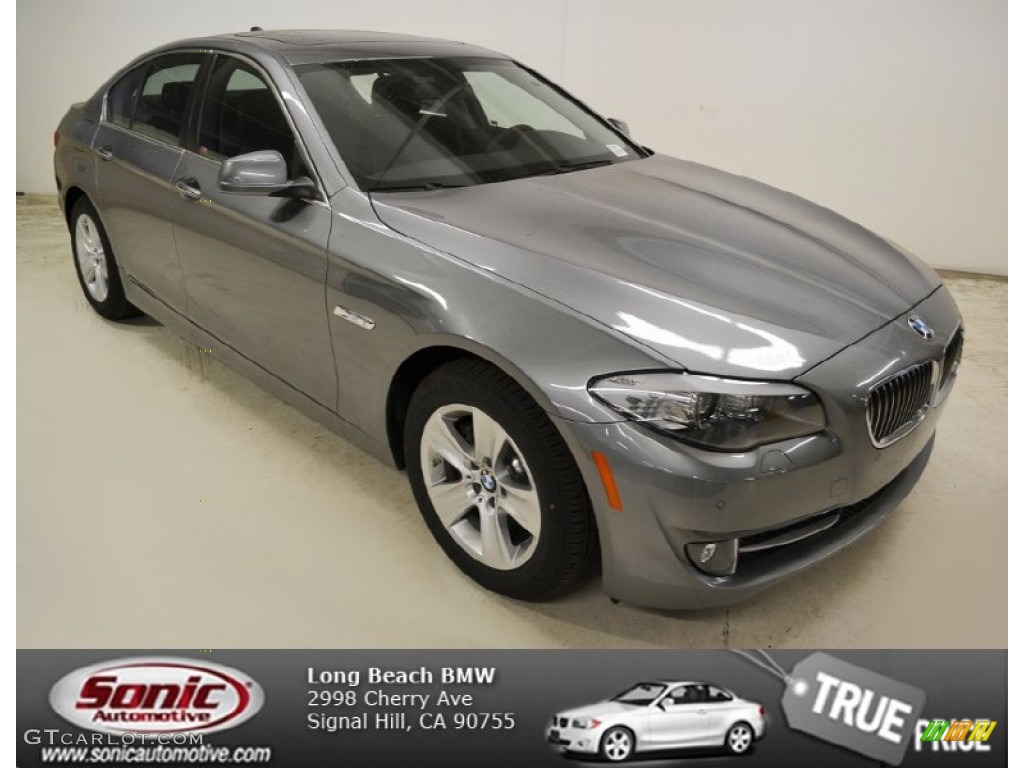 2013 5 Series 528i Sedan - Space Gray Metallic / Black photo #1