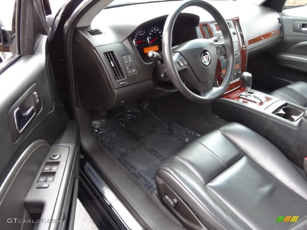 Ebony Interior 2007 Cadillac STS V6 Photo #77775638