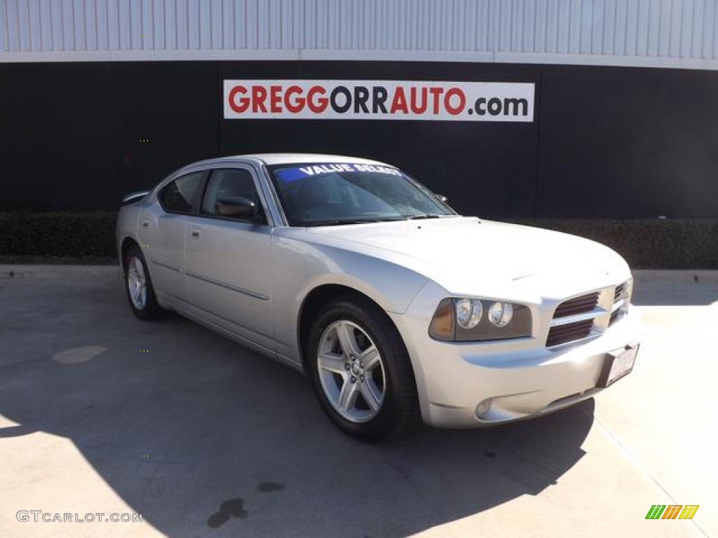 2008 Charger SXT - Bright Silver Metallic / Dark Slate Gray photo #1