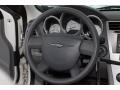 2007 Chrysler Sebring Dark Slate Gray/Light Slate Gray Interior Steering Wheel Photo