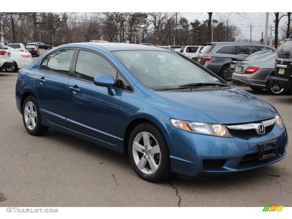 Atomic Blue Metallic 2010 Honda Civic LX-S Sedan Exterior Photo #77777591