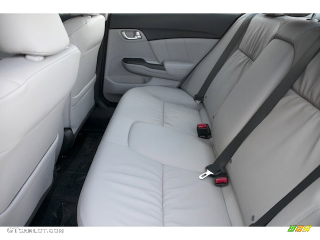 Gray Interior 2013 Honda Civic Hybrid-L Sedan Photo #77777668